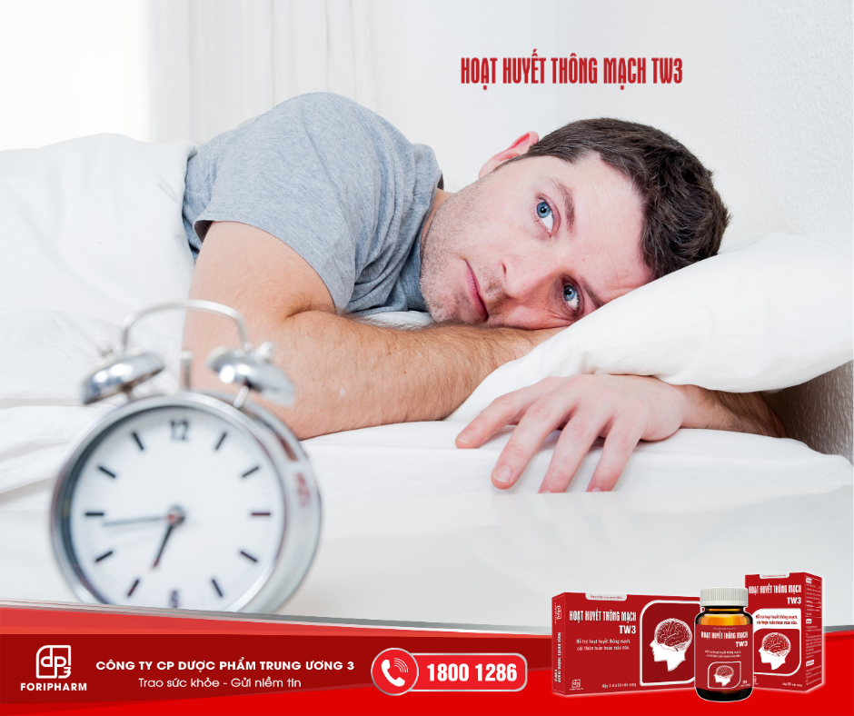 Thiếu máu não chính là một trong những nguyên nhân hàng đầu gây nên tình trạng mất ngủ hiện nay.